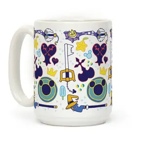 Kingdom Hearts pattern Coffee Mug - scs15082