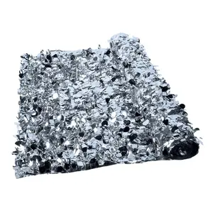 Chic Metallic Floral Sheeting Backdrop - 1 Roll for Stunning Wedding Decor