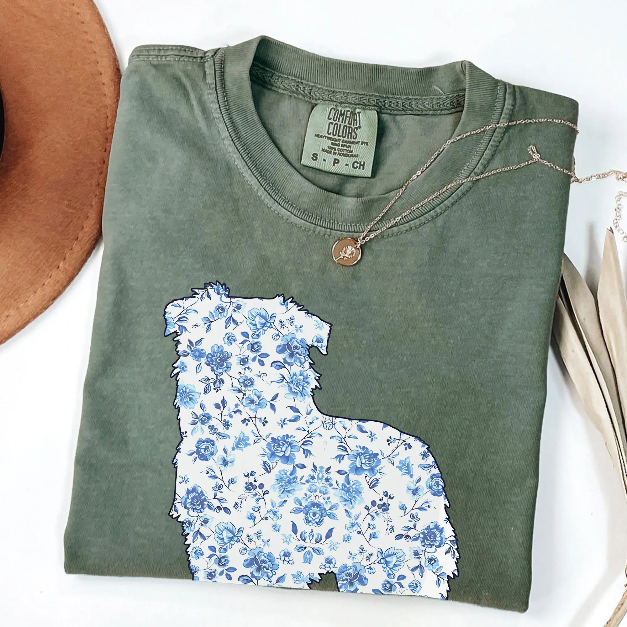 Comfort Colors Blue Toile Australian Shepherd Sweatshirt Shirt, Dog Lover Pullover, Cute Aussie Gift, Aussie Shirt, Dog Mom Shirt, Aussie Apparel