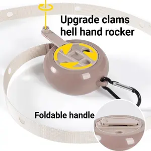 Outdoor Travel Multifunctional Portable Clothesline drying rope 4m/157in Length, Load-bearing weight 10 kg , Rocker Style, Foldable and Widened Rope Body, Comes with 41 Windproof Hanging Holes, Suitable for Camping/Travel/Hotel/Car Use, Clotheslines
