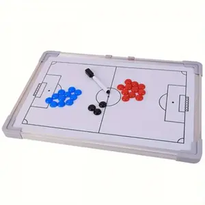 Football tactical board, magnetic coach strategy clipboard, wall mounted dry erase coach game chart for football training matches, with magnet and marker - uncharged, 1RAIMENTRY