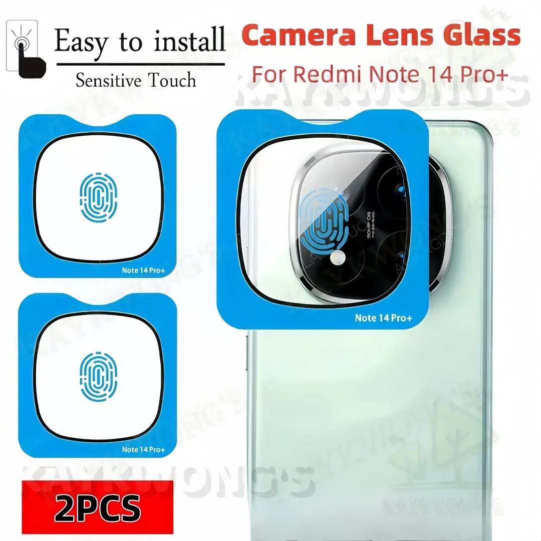 KAYKWONG'S 2-Pack Easy Install Protective Tempered Glass Film Cover for Redmi Note 14 Pro+, Auto Alignment Kit, Bubble-Free, 9h Hardness, HD Clear, Touch Sensitive