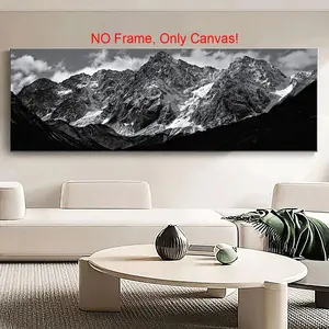 Mountain Peak Pattern Canvas Poster without Frame, 1 Count Creative Image Wall Art, Wall Decor for Home Living Room Bedroom Office