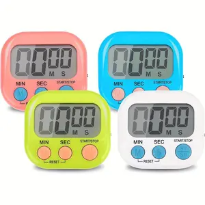 1 piece, multi-function electronic timer, magnetic digital timer, large LCD display, bell/mute switch countdown timer, Pomodoro Timer, widely used in breaks, cooking, gyms, conferences, classrooms, timer gifts, apartment essentials, kitchen accessories