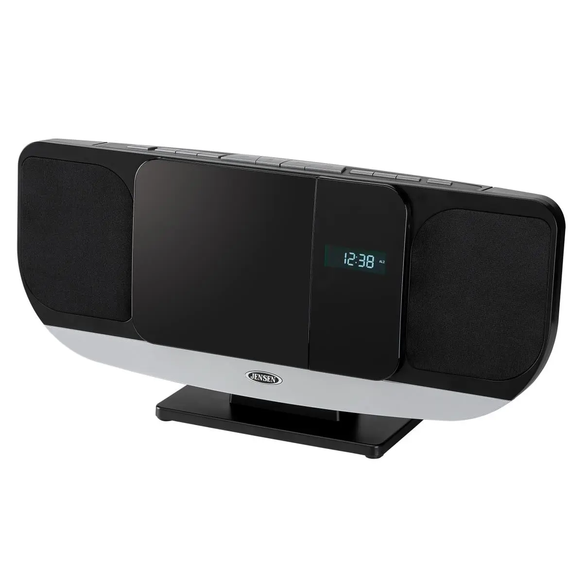 Wall Mountable Bluetooth Stereo Music System with MP3 CD Player, LCD Display, USB Port, Remote Control, Adapter Compatibility