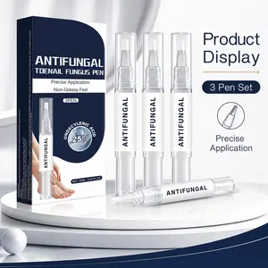 Antifungal nail brushes, 3-pack, with precise brush heads, non-greasy and portable, suitable for nail repair and daily foot care, convenient for home use.