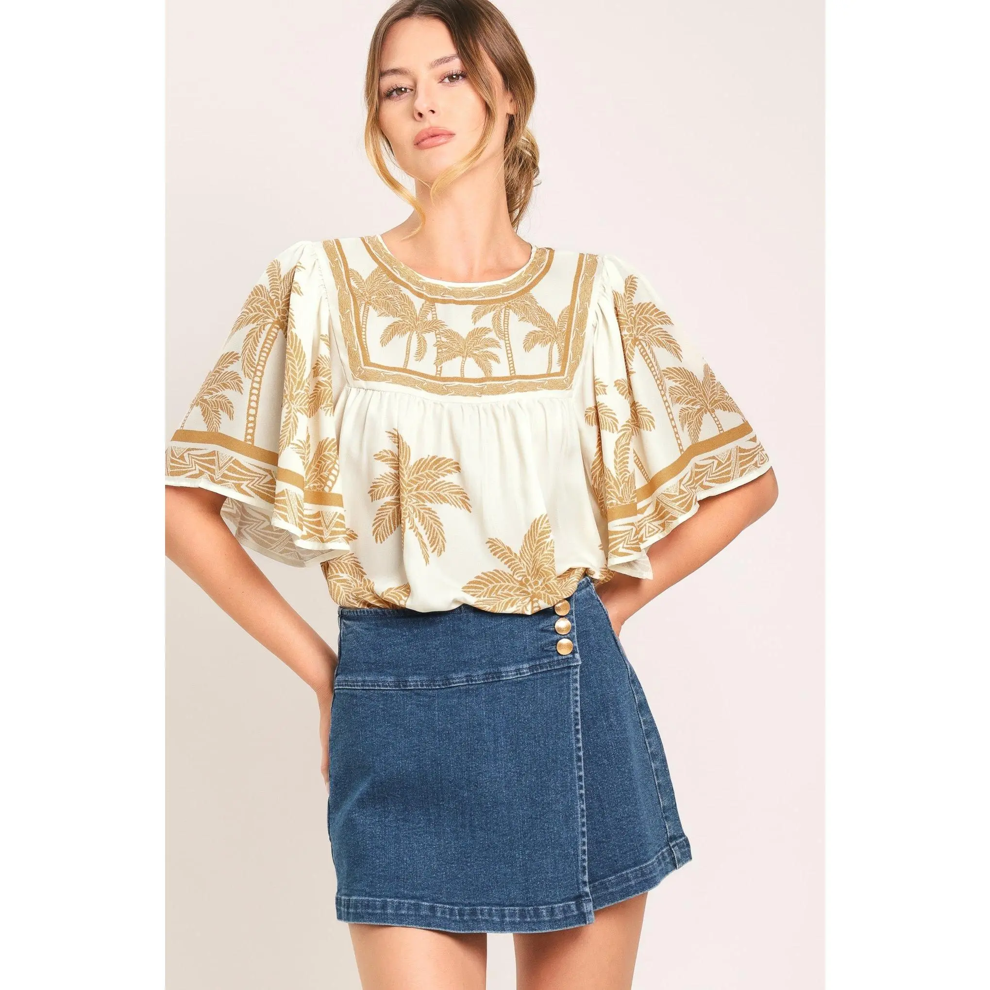 BREEZE STORY WOVEN TOP