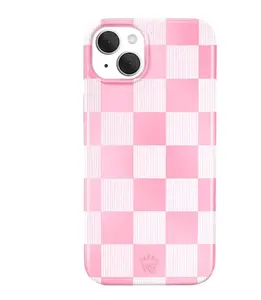 Pink Vibe Checkered iPhone Case - Cute, Trendy & Stylish Phone Cases for iPhone - Drop-tested Cases for iPhone with Shockproof Protection