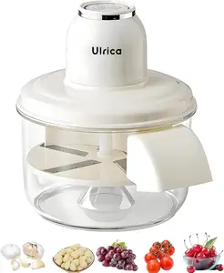 ULRICA Portable Electric Peeler for Garlic, Grapes & Cherry Tomatoes | Rechargeable Kitchen Gadget with 1300mAh Battery, Easy to Use & Clean