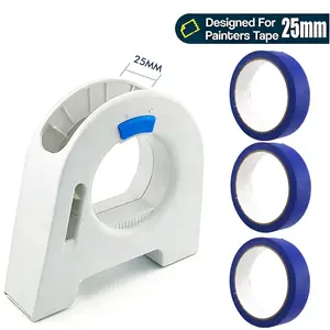 Professional Masking Tape Cutter Set, Painters Tape Applicator Tool, Sharp Teeth Cutter, Effortless Wheel, Ideal for Painting, Wall Decor, Floor Marking