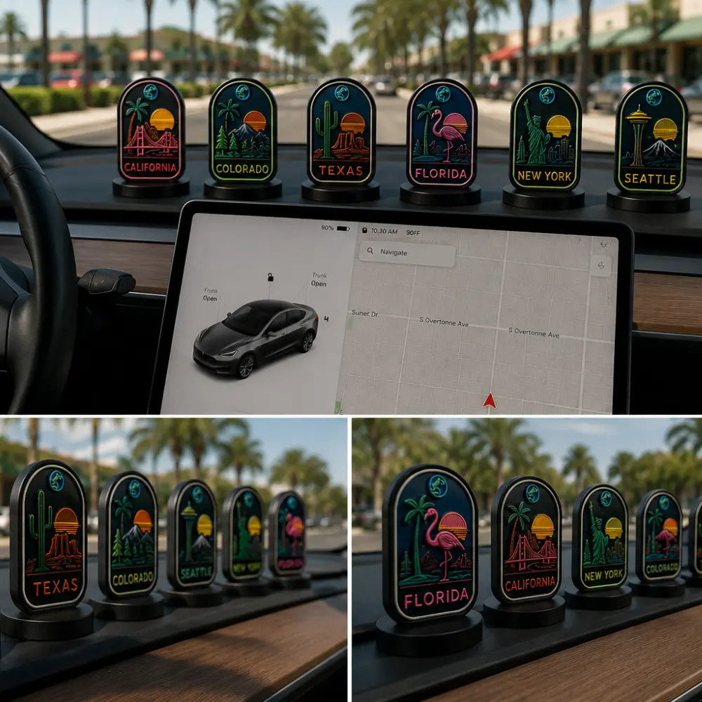 Collectable Tesla Badges - LED Set