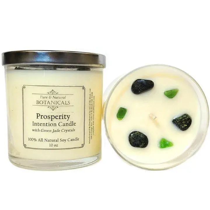 Prosperity Intention Natural Soy Candle for Abundance & Wealth - 100% All Natural