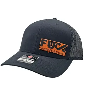 Richardson 112 Snapback Trucker Hat with F Multiple Sclerosis Engraved Patch
