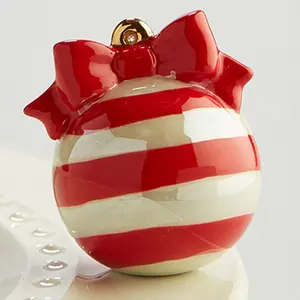 Nora Fleming Mini Deck The Halls Red Christmas Tree Ornament