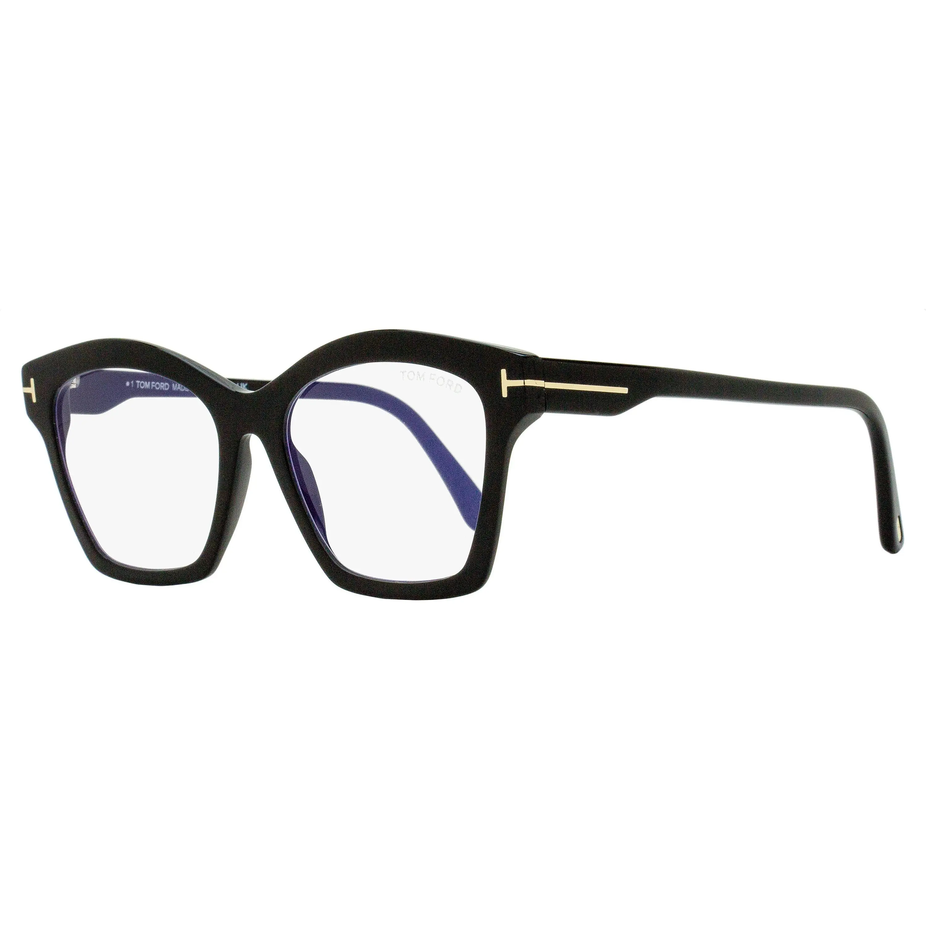 Tom Ford Square Blue Light Fashion Glasses, TF5965B 001 Black 53mm Stylish Protective Eyeglass Frames, Bluelight Fashion Glasses, Stylish Protective Glasses