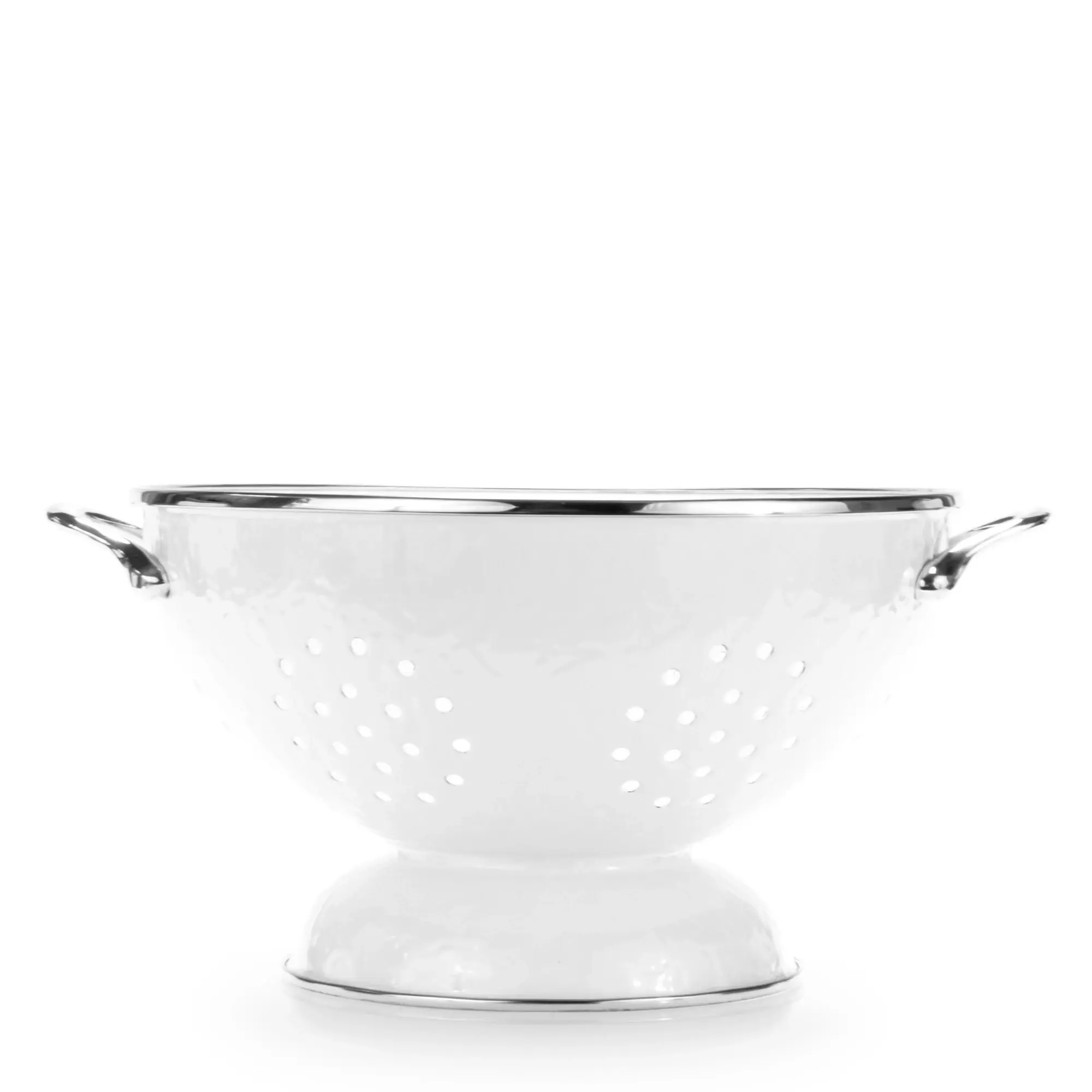 Golden Rabbit Solid White Large Colander