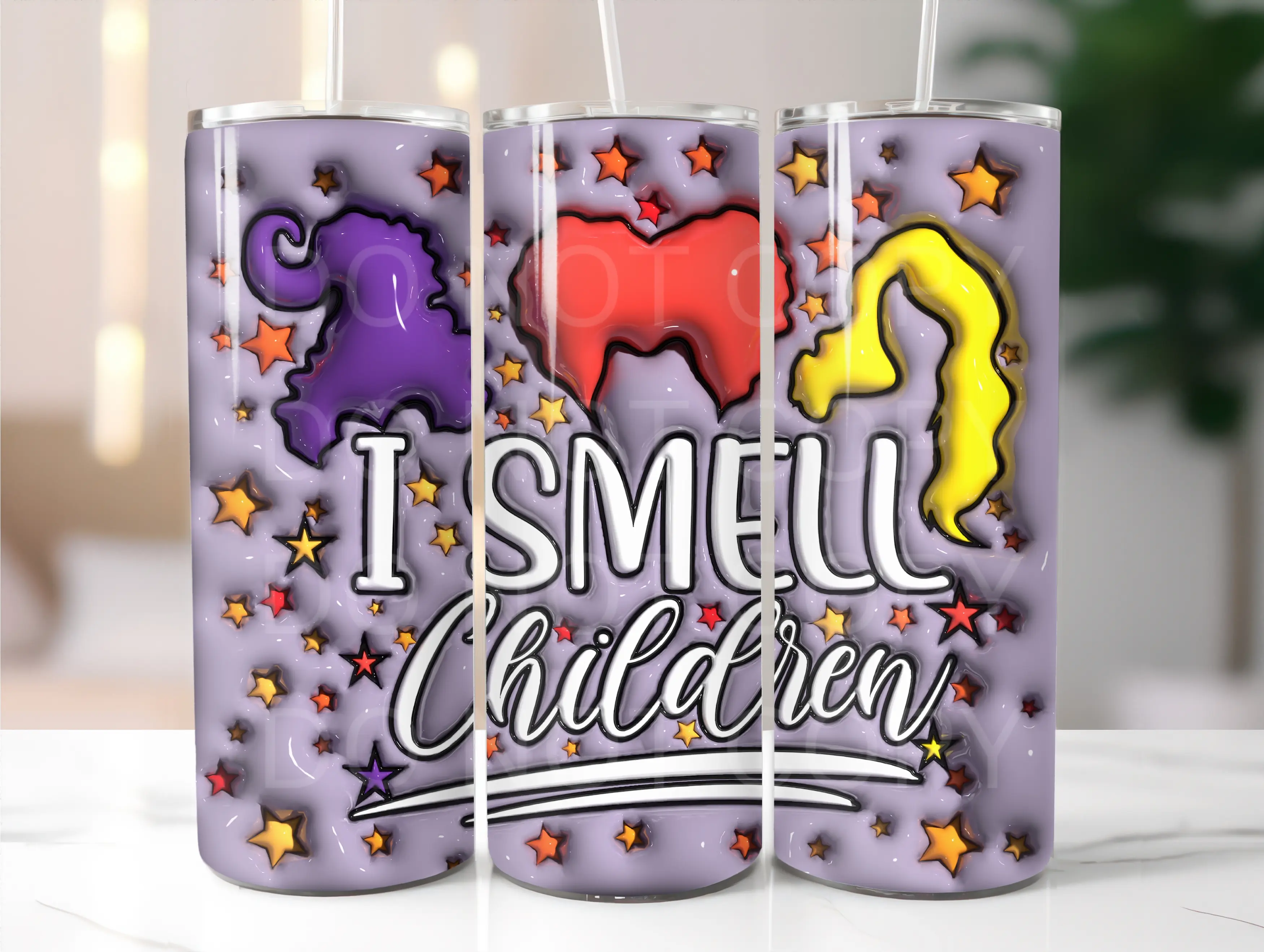smell children tumbler sublimation transfer