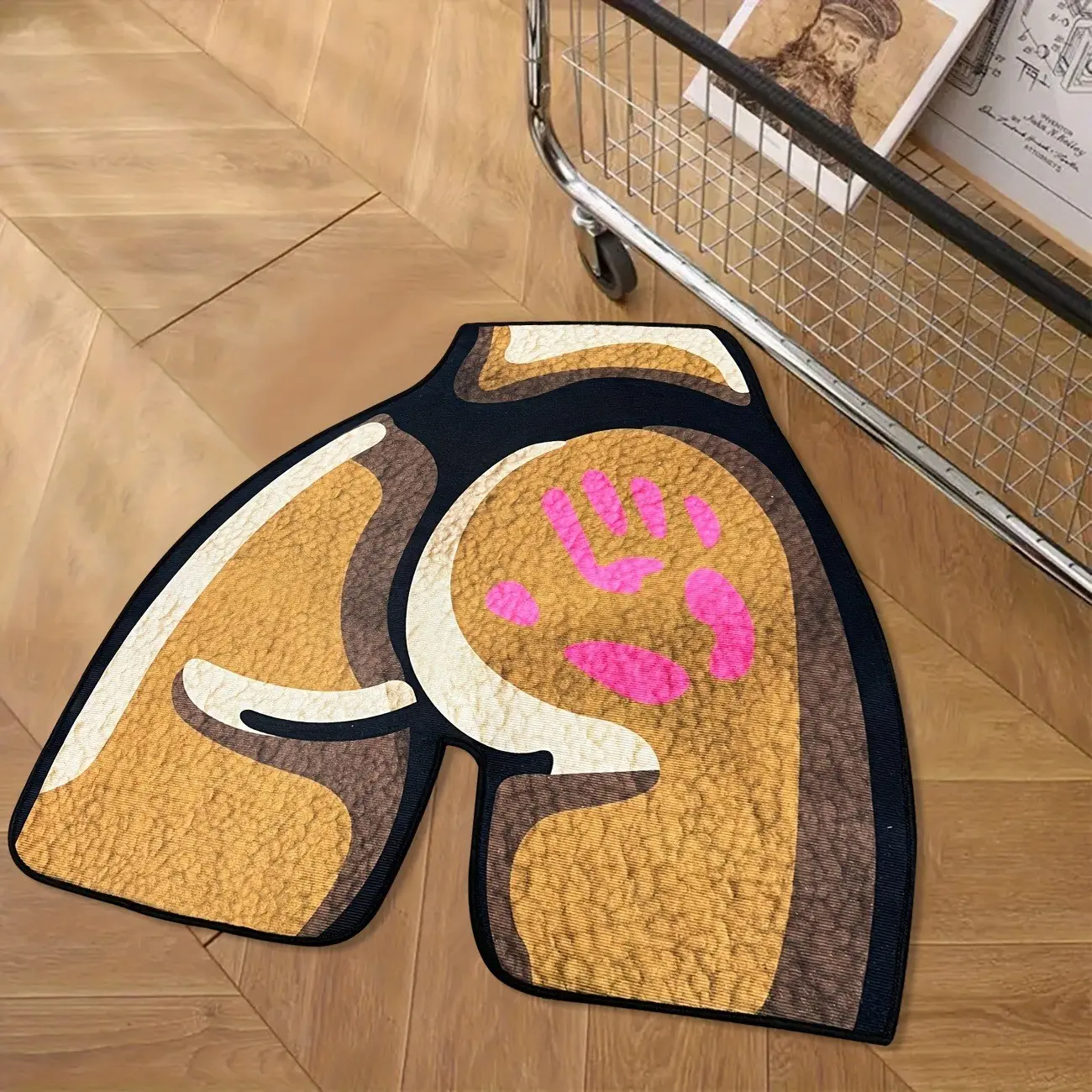 Bedroom Carpet with Unique Pattern, Non-Slip Durable Foot Mat, Soft Easy-To-Clean, Suitable for Gaming Room/bedroom, Trendy Design, Area Rug, Floor Rug, Home Supplies Rug, Indoor Area Rugs