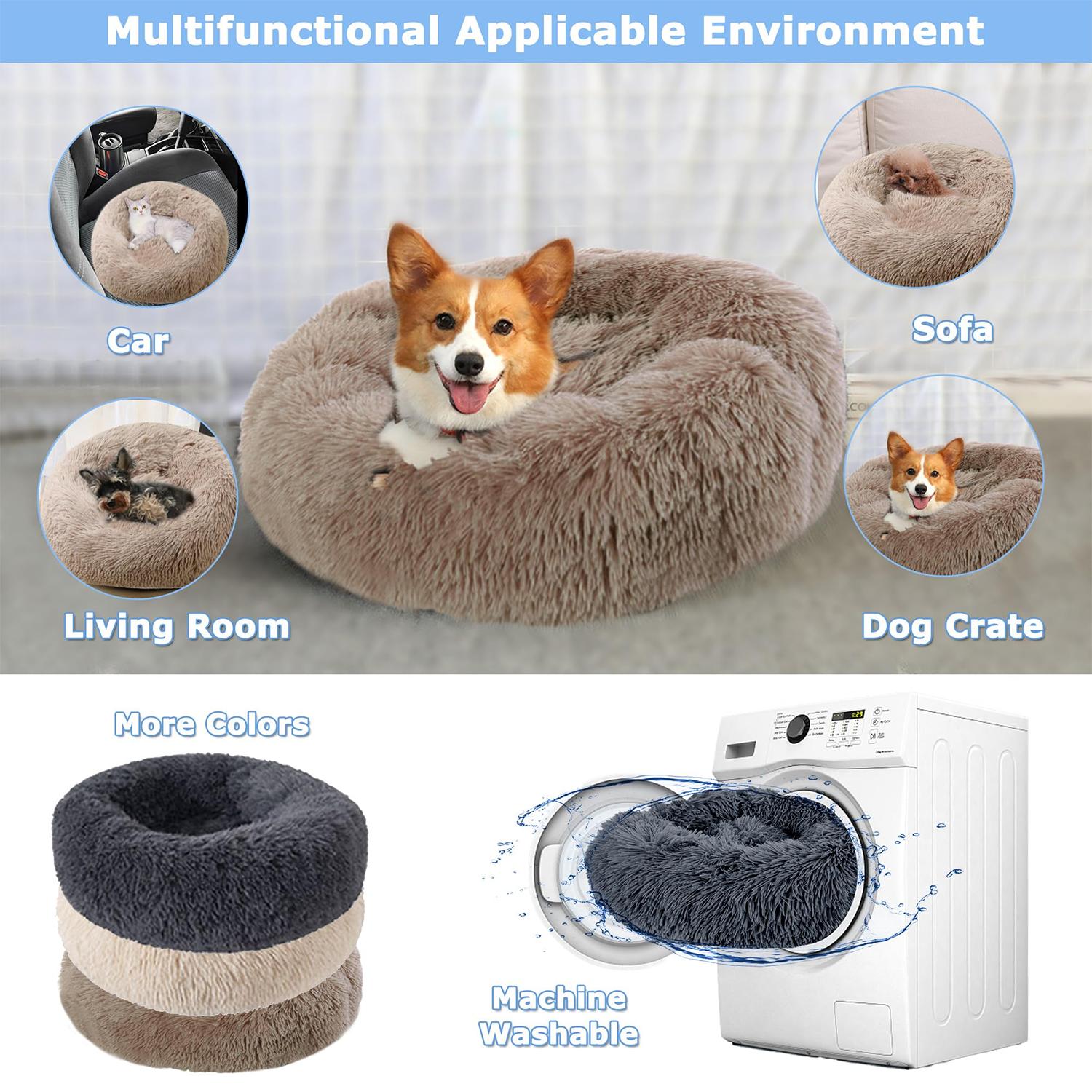 40-90cm 6 Sizes Round Pet Bed for Large Dog Bed Super Soft Cat Bed Plush Dog House for Medium Dog House Winter Warm Sleeping 40-90cm 6 Sizes Round Pet Bed for Large Dog Bed Super Soft Cat Bed Plush Dog House for Medium Dog House Winter Warm Sleeping