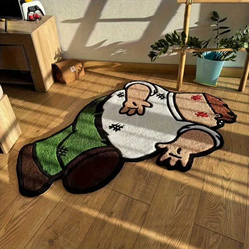Animation character back hand shape living room carpet teen boy bedroom decoration plush carpet fluffy soft bedside carpet trend cool game area computer room carpet home thickened washable lounge balcony sofa entrance door non-slip floor mat