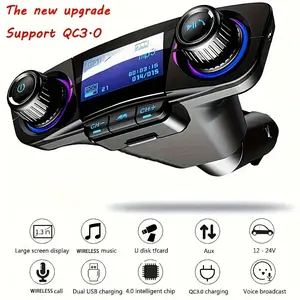 [MP3 Player Bluetooth] 1pc MP3 Player with Card Slot, AUX, Bluetooth Receiver, Multifunctional USB Flash Drive, Music Player, Hands-Free Calling, Phone Charger, Bluetooth FM Transmitter, Accessories, Phone Accessories, Gift