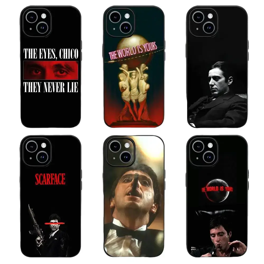 Unique Artistic Design 1983 Film S-Scarface Phone Case for IPhone 17 16 15 14 13 12 11 Pro Max Plus Air TPU Soft To Skin-friendly Case  Retro Stylish Holiday Gift