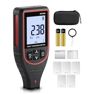 Paint Thickness Gauge Car Coating Depth Gauge 0~2999μM Digital Paint Meter for Cars Paint Mil Thickness Tester for Used Car Buyers with Limit Alarm, Data Storage, 2-Direction Rotating Screen