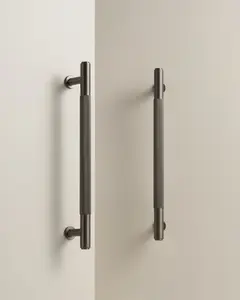 GRAMERCY FLUTED BRASS CABINET PULL IN GUNMETAL
