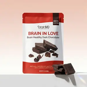 BrainMD - Brain In Love Chocolate- 5 Bar | Whole-body, whole-brain nutrition | Supports optimal brain function with key brain-healthy nutrients -65g