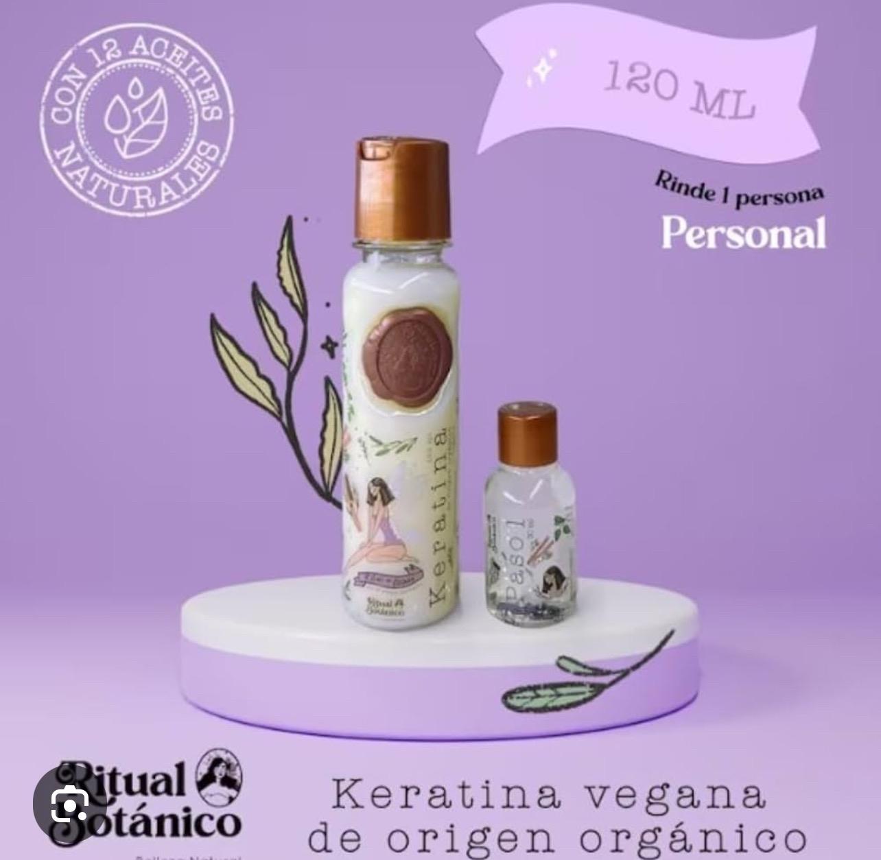 Organic Keratin Botanical Ritual - Natural Hair Treatments - Vegan Hair Straightening, 12 Natural Oils