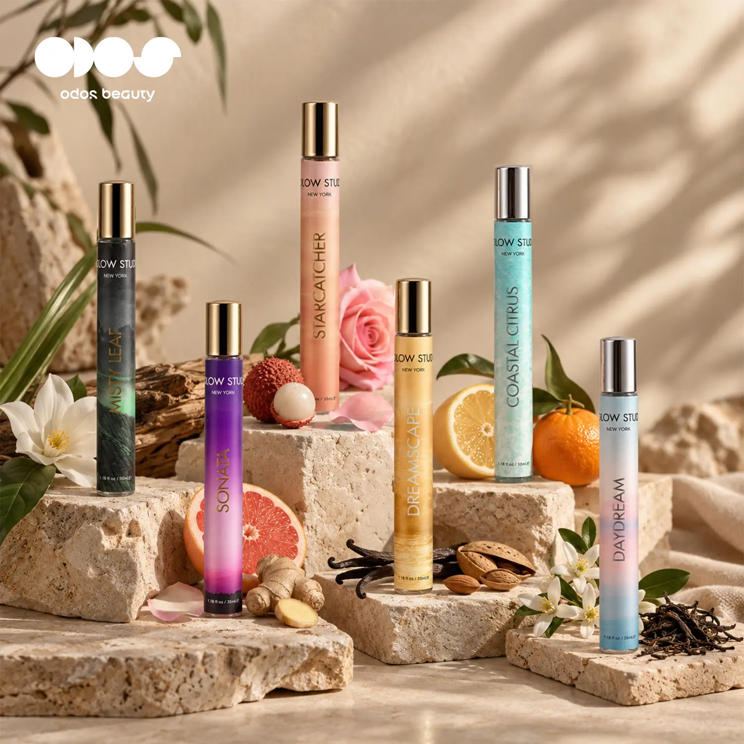 Ludlow Studio House of Accords (6-Piece Set)| Vanilla Musk Perfume Samples | Vanilla Leather, Rose Cacao, Citrus Tea, Fig Musk & Tea Floral | 6 x 1.18 oz / 35 ml | Travel Set | Inspired By Scent | Fall Scent | Lucky Scent | Signature Scent | Microperfumes