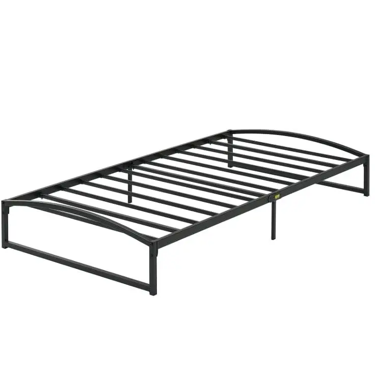 Garvee Low Bed Frame King Size, 6 Inch Heavy Duty Metal Platform King Bed Frame with Arch Design, Easy Assembly, Strong Bearing Capacity, Under Bed Storage, No Box Spring Needed - White