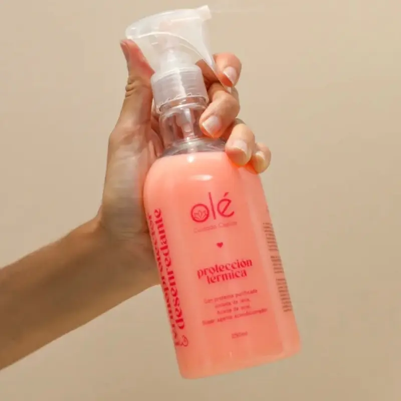 Olé Capilar Heat Protect Spray - Styling & Protection Termo Protector with Natural Extracts No Sal Parabens or Animal Testing Haircare