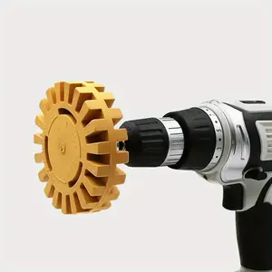 Pneumatic Degumming Wheel, Pneumatic Rubber Disc, Rubber Grinding Portable Tire Polishing Wheel, Tire Care, Universal Car Wash Accessories for Cars, RVs, Boats, and Trucks, Lightweight, Vehicle Compatibility