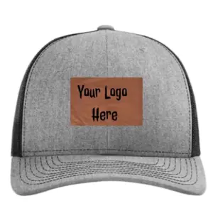 Custom Leather Patch Hat Unisex