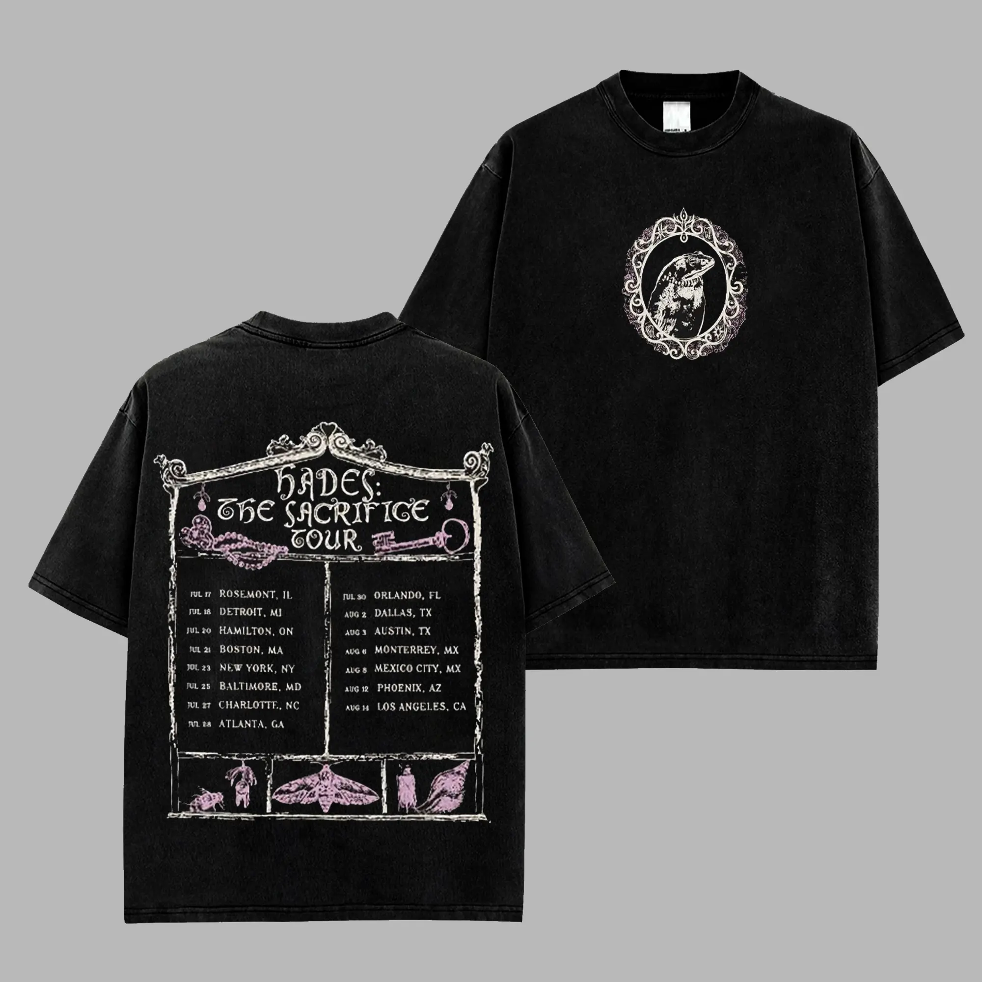 Melanie Martinez Hades The Sacrifice Tour 2026 Merch The Frog Portrait Retro Unisex 100% Heavyweight Cotton T-Shirt, Melanie Martinez Tour 2026 Music Shirt, Oversized Vintage Tee, Pop Music Merch, Gift for Music Fans, Pop Culture Shirt