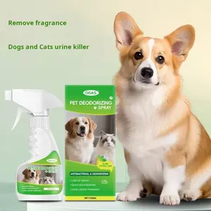 Pet Enzyme Deodorizer Spray, Cat Litter Box Odor Eliminator, Antibacterial Pet Urine Smell Remover, Indoor Dog and Cat Deodorant