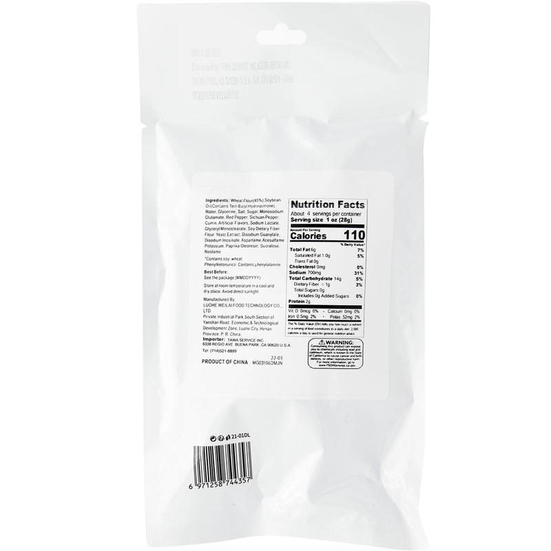 Weilong Big Latiao Wheat Snack – Hot & Spicy Flavor Spice Savory