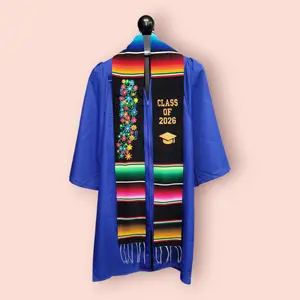 Class of 2026 Floral Mexican Sarape Graduation Stole mexican stole