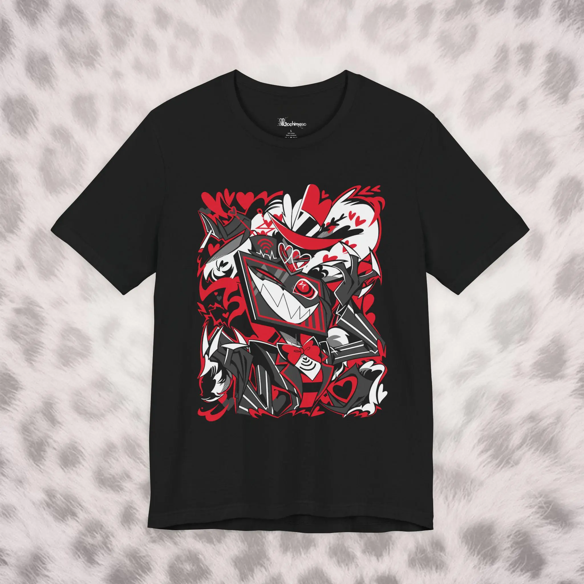 Hazbin Hotel Tee -Vox And Valentino Tshirt - Adult Cartoon Helluva Boss Shirt
