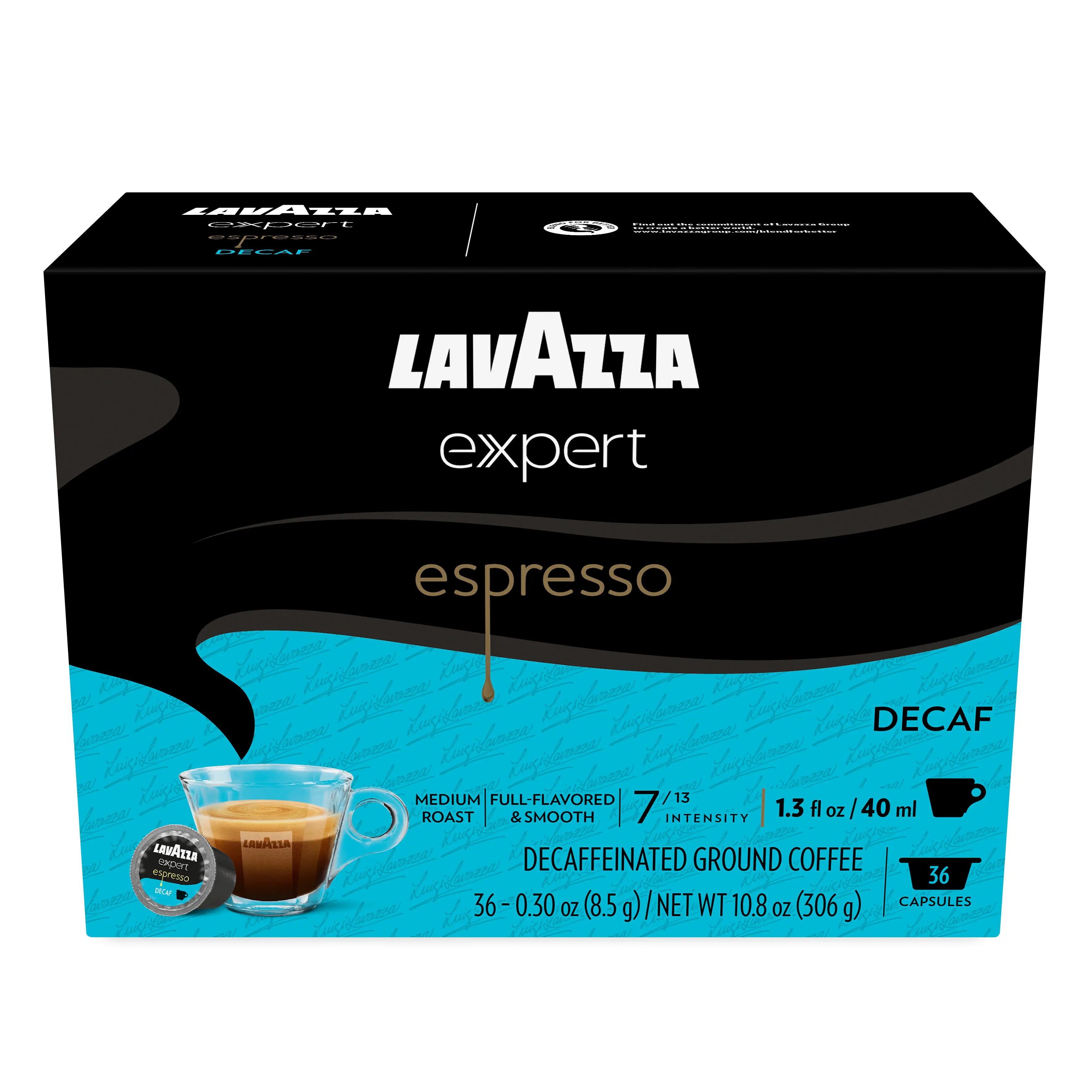 Lavazza Expert Espresso Decaf Coffee Capsules Lavazza Expert Espresso Decaf Coffee Capsules