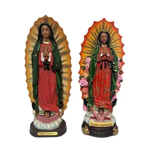12 in Religious Virgen de Guadalupe Figurine - Home Decor Art Statue with 2 Designs for Home Decorating