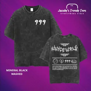 999Both Side Black Wash and Normal Shirt, Streetwear Vibes