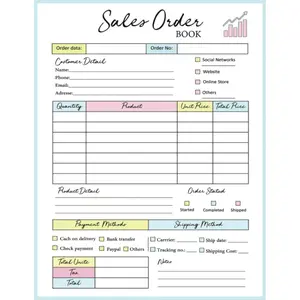 Sales Order Book: Order Tracker Simple Daily Sales Log Book for Small Business | Customer Order Form with Order log Section for Online Business | Sales Tracker Notebook, 220 Sales Recording Paperback – May 24, 2023