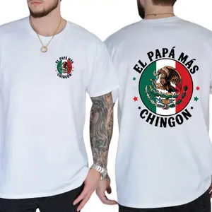 El PapÃ¡ MÃ¡s ChingÃ³n T-Shirt, Proud Mexican Dad Tee with Flag Graphic, Latino Father's Day Gift Shirt, Heritage Cotton Apparel for Men