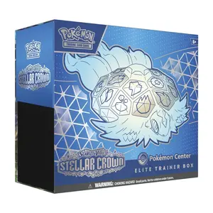Stellar Crown Pokémon Center Elite Trainer Box - Includes 11 Stellar Crown Booster Packs, 1 Pokémon Center Stamped Promo, 1 Regular Promo, & More