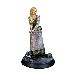 Rise of the Necromancer Marie Debois 3D Resin Miniatures, Handcrafted Detailed Finish Statues, Paintable Custom Figurines for Tabletop Game DnD Dungeon RPGs, Home Decor Ornaments