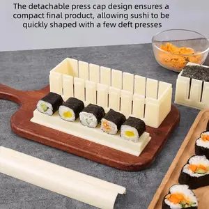 1pcs Lazy Person Square Sushi Mold Set, Home Use Seaweed Wrap Rice Ball Roll Making Tool, Essential Kitchen Gadget, Meal Prep Molds