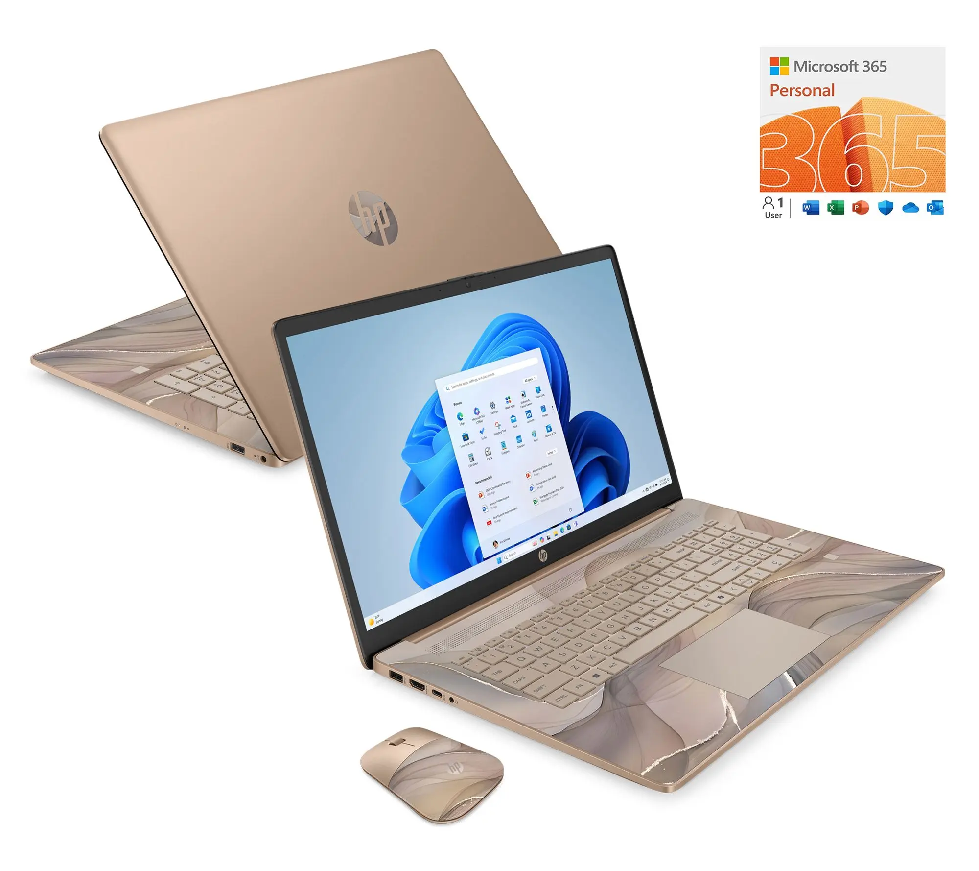 HP 17" Touch Intel N100 4GB RAM 128GB SSD w/ MS365 & Voucher