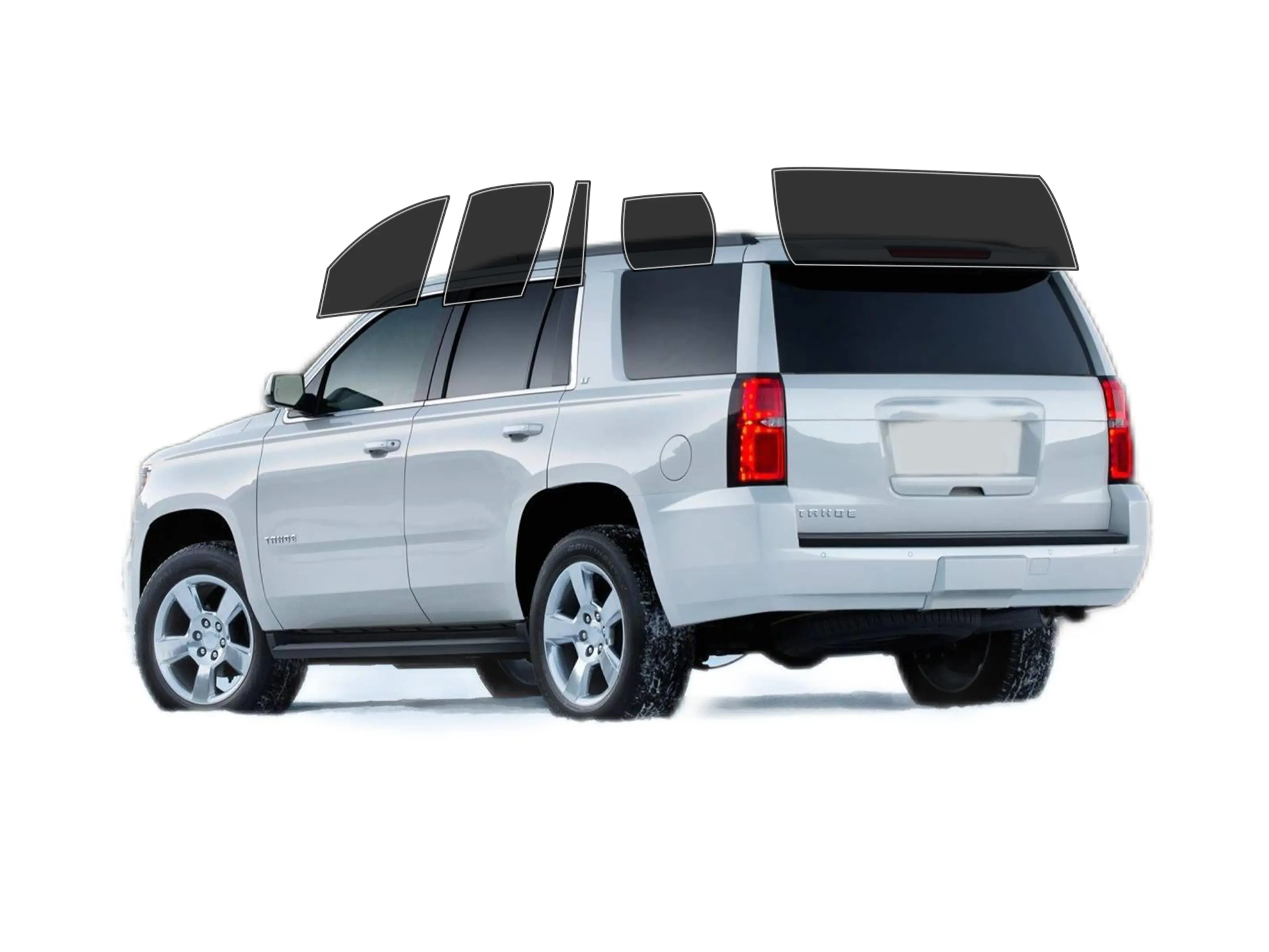 Precut 2Ply Window Tint Film for Chevrolet Tahoe 2015-2020 Cars Sun Blocking Protection,Privacy,and Anti-Shatter Glass Film Any Tint Shade Kit